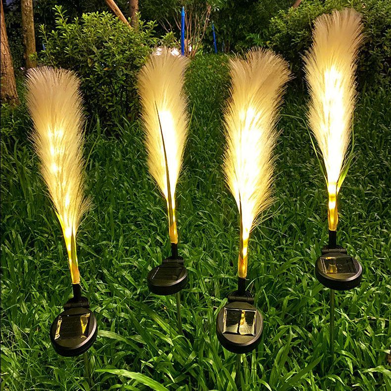 Solar garden decoration outdoor reed lights