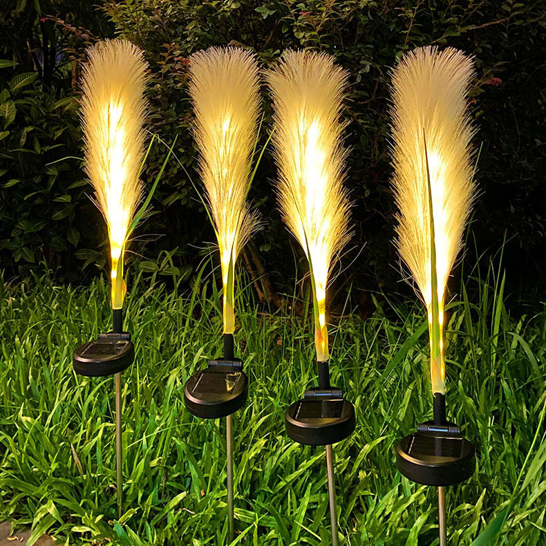 Solar garden decoration outdoor reed lights