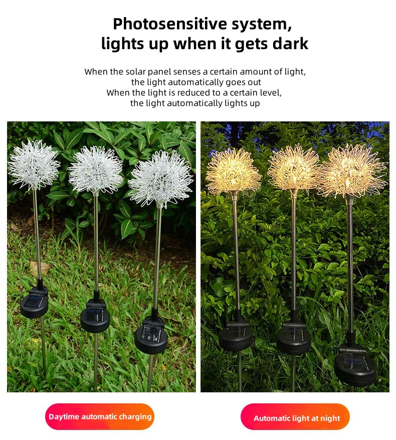 dandelion solar lights