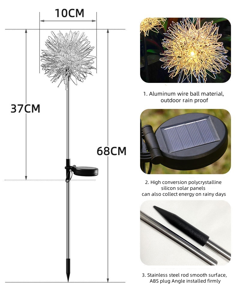 dandelion garden lights