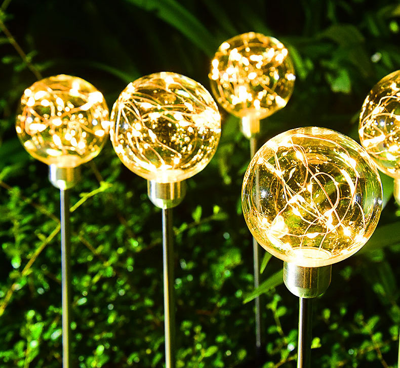 solar ball stake light