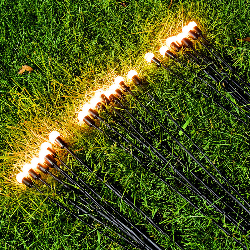 Lampes solaires d'extérieur en forme de lucioles étanches pour jardin