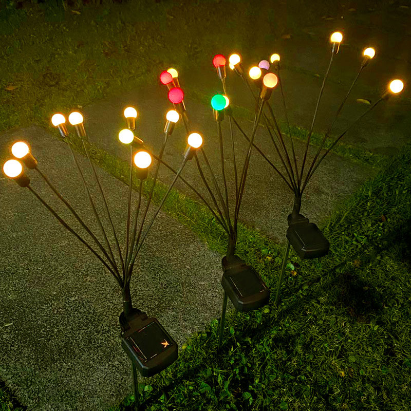 Solar Firefly Lights utomhus vattentät för trädgård