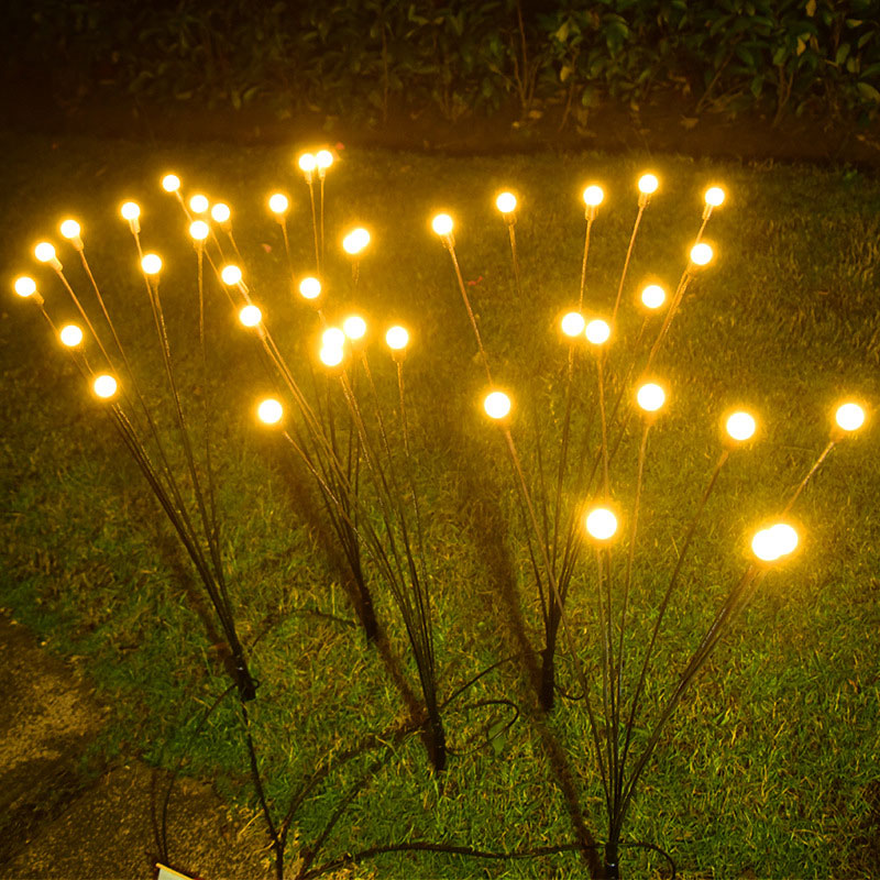 Solar Firefly Lights utomhus vattentät för trädgård