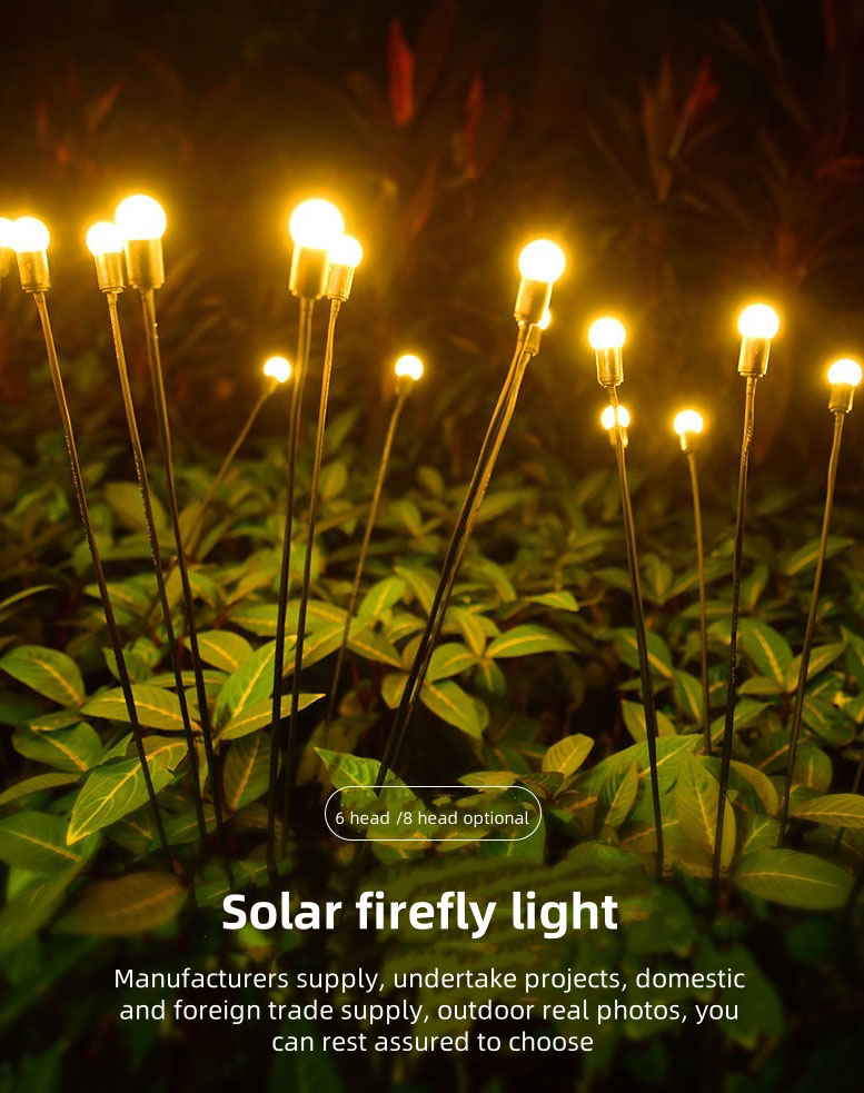 solar powered firefly garden lights