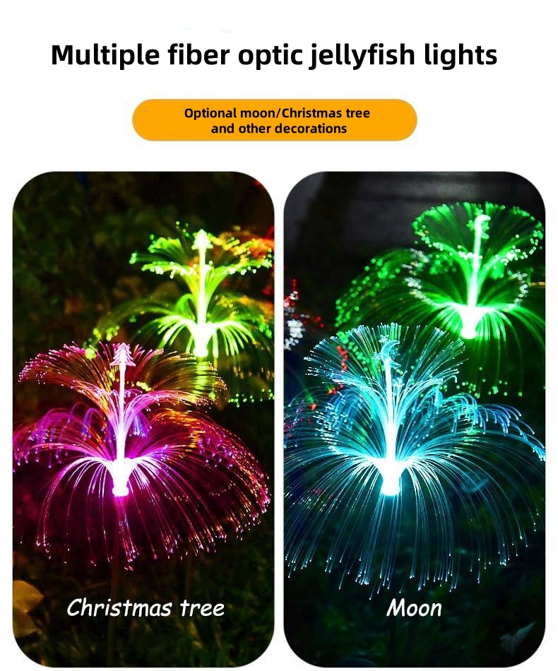 solar fiber optic garden lights