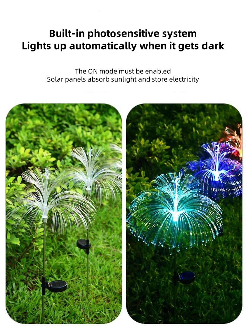 solar powered fiber optic lights