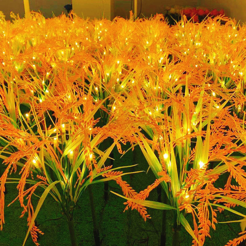Solar Rice Stake Light Supply Decorative Outdoor Solar Wheat Stake Lights Wholesale Factory ...
