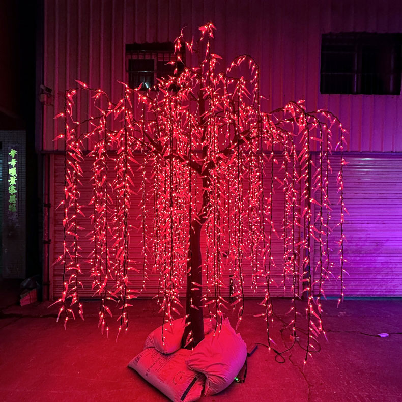 Pokok Willow Tangisan Buatan dengan Lampu