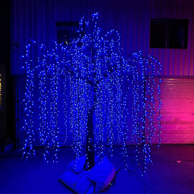 Pokok Willow Tangisan Buatan dengan Lampu