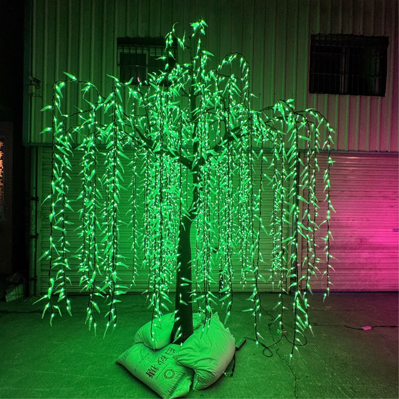 Pokok Willow Tangisan Buatan dengan Lampu