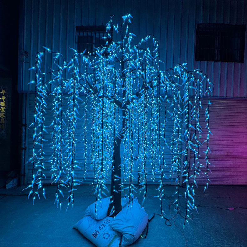 Pokok Willow Tangisan Buatan dengan Lampu