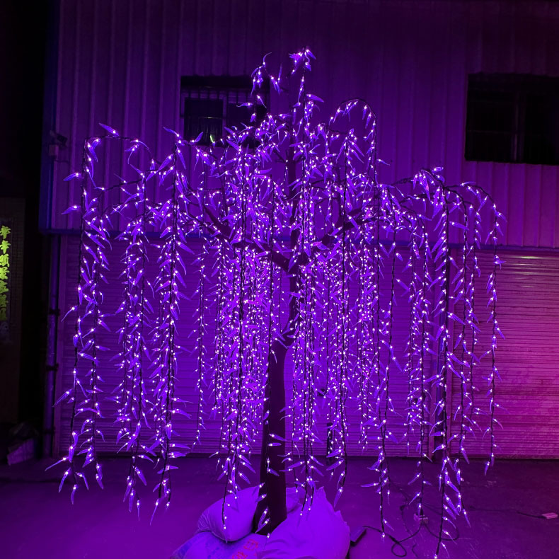 Pokok Willow Tangisan Buatan dengan Lampu