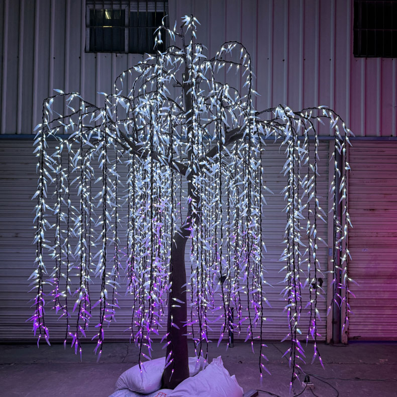 Pokok Willow Tangisan Buatan dengan Lampu