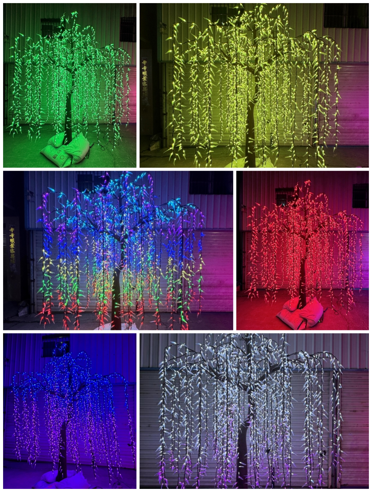 light up willow tree
