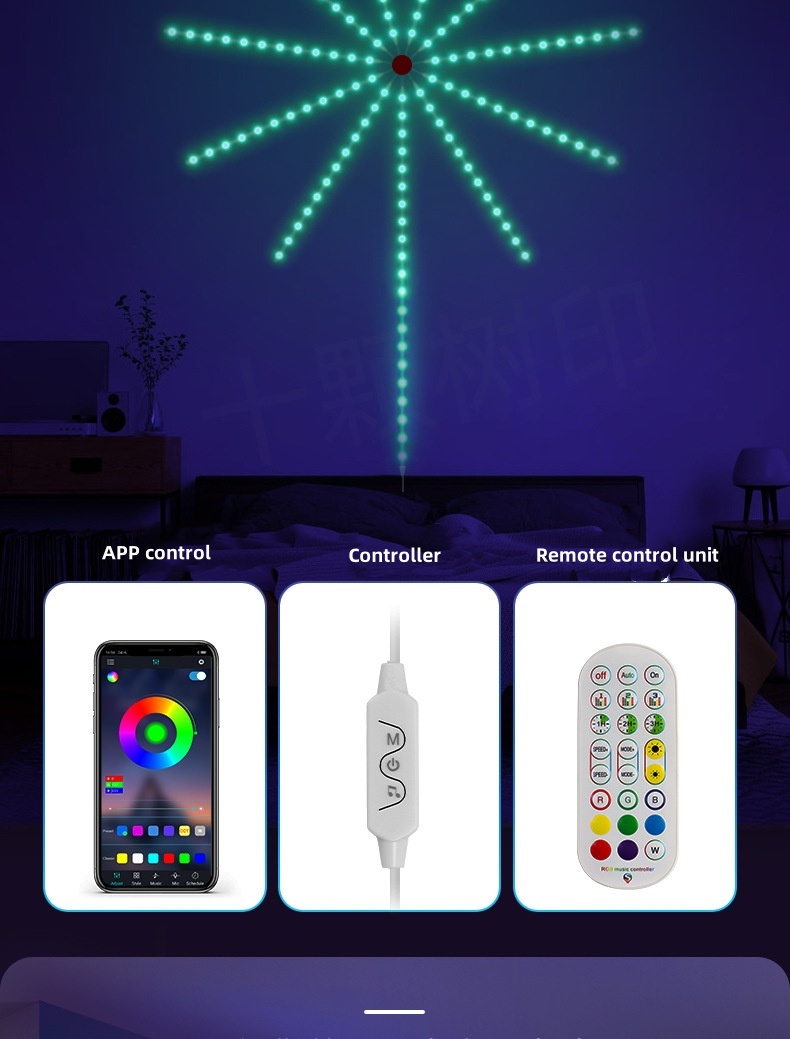 LED fireworks style lights