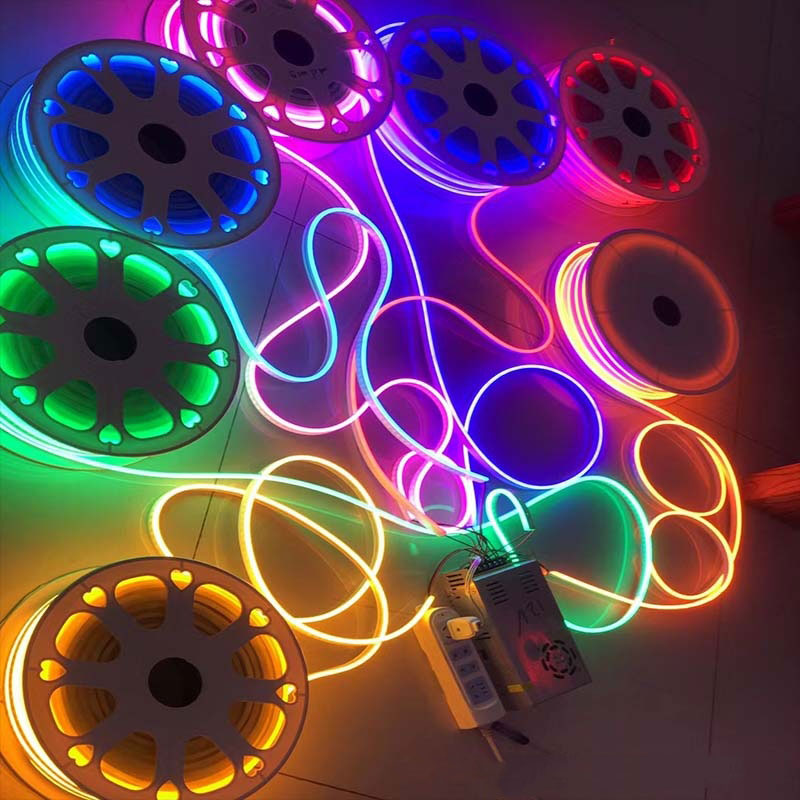 Neon flexibele RGB LED-stripverlichting
