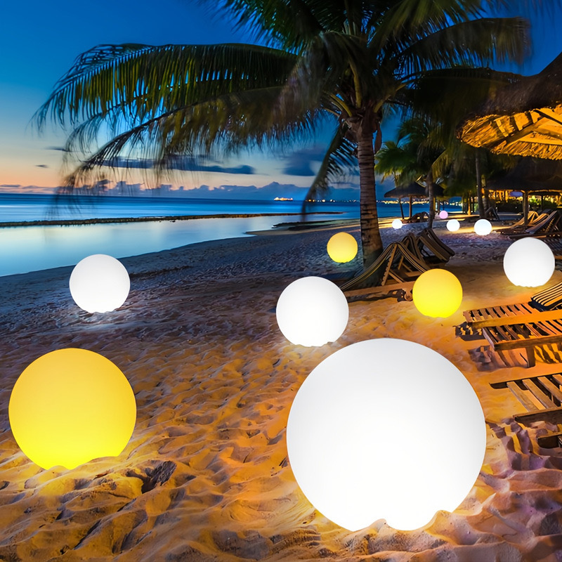 Lampu bola taman tahan air nirkabel yang dapat diisi ulang