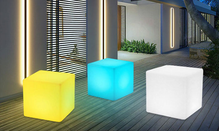 outdoor led cube lights