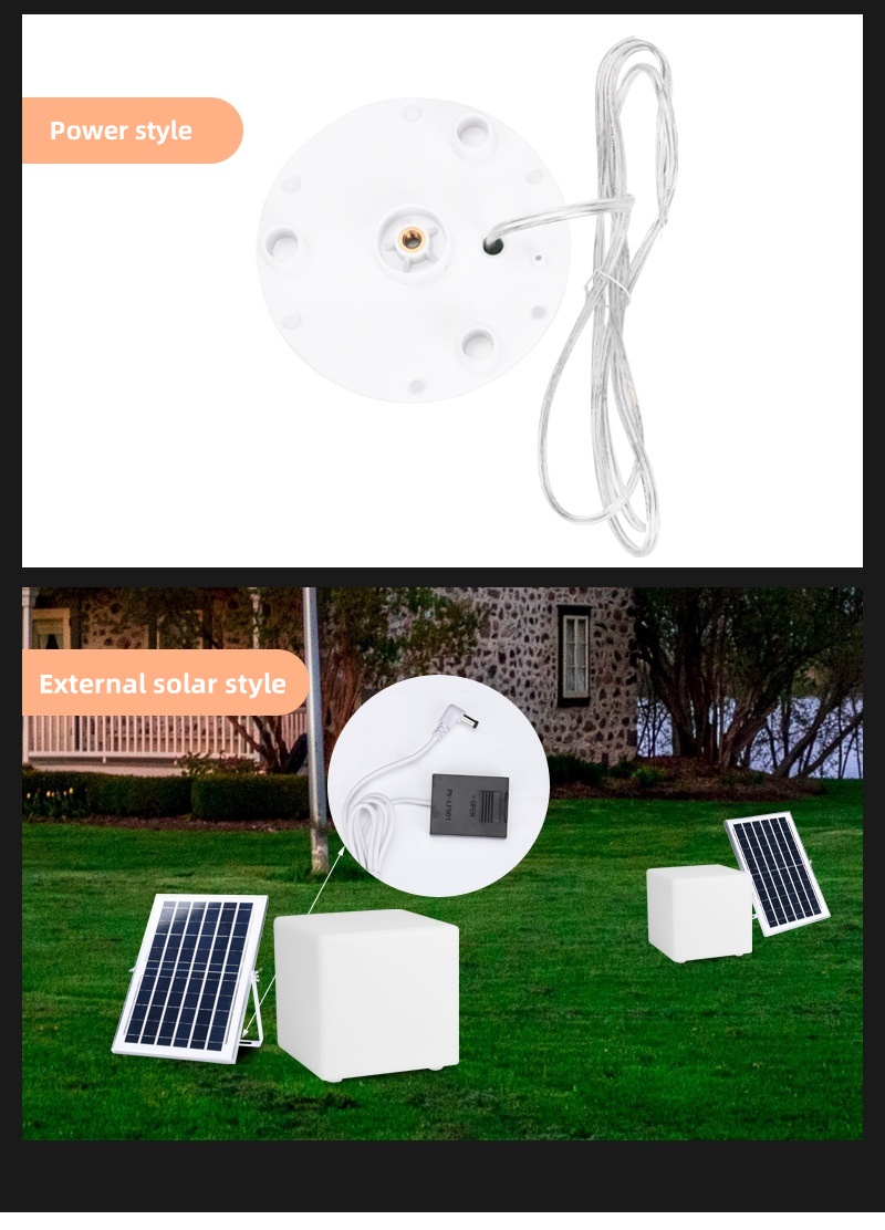 outdoor led cube lights