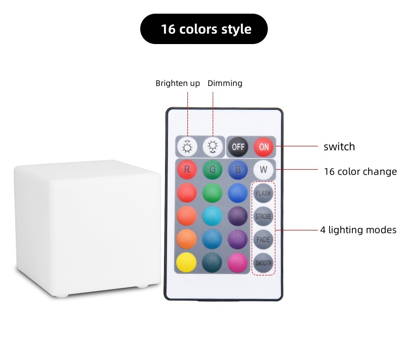 light up garden cube