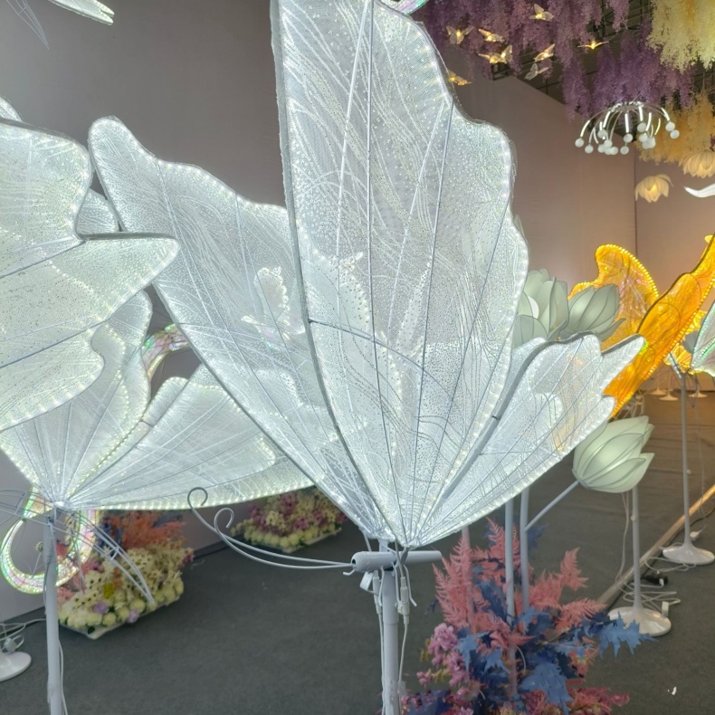 led butterfly floor lamp