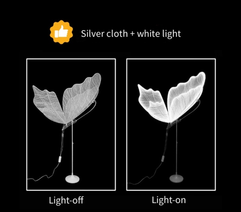 led butterfly floor lamp