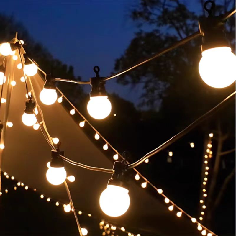Buiten hangende LED-lichtsnoeren voor kamperen