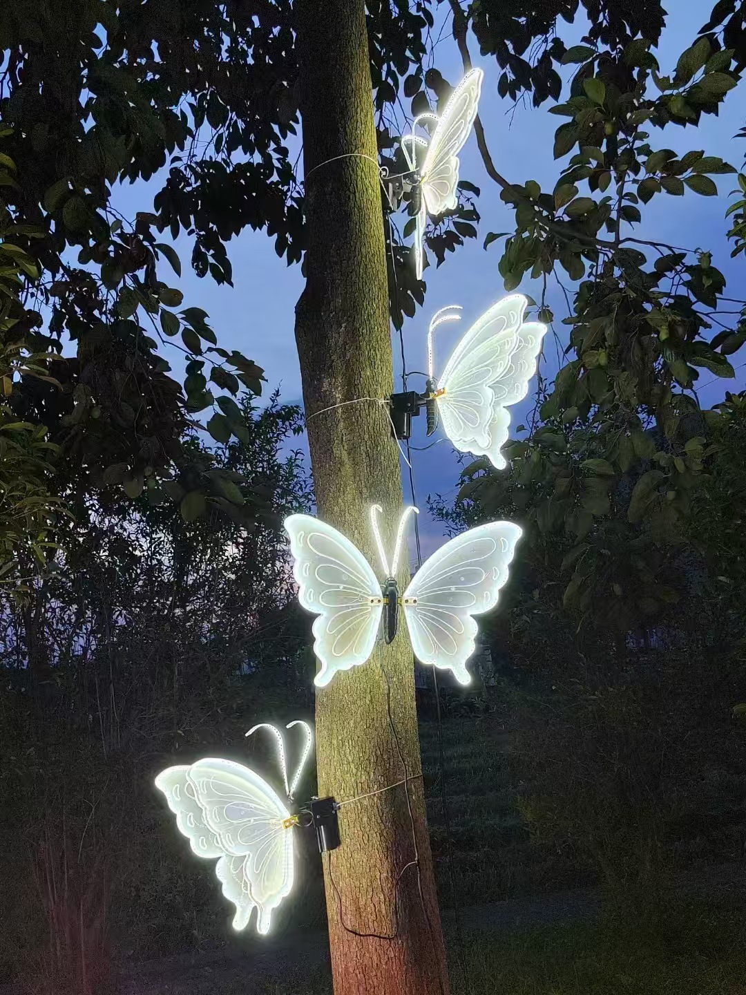 led butterfly garden lights