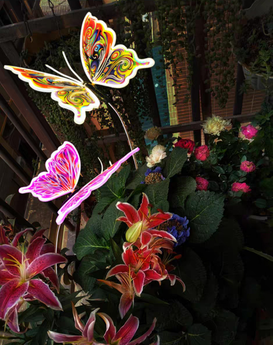 led butterfly garden lights