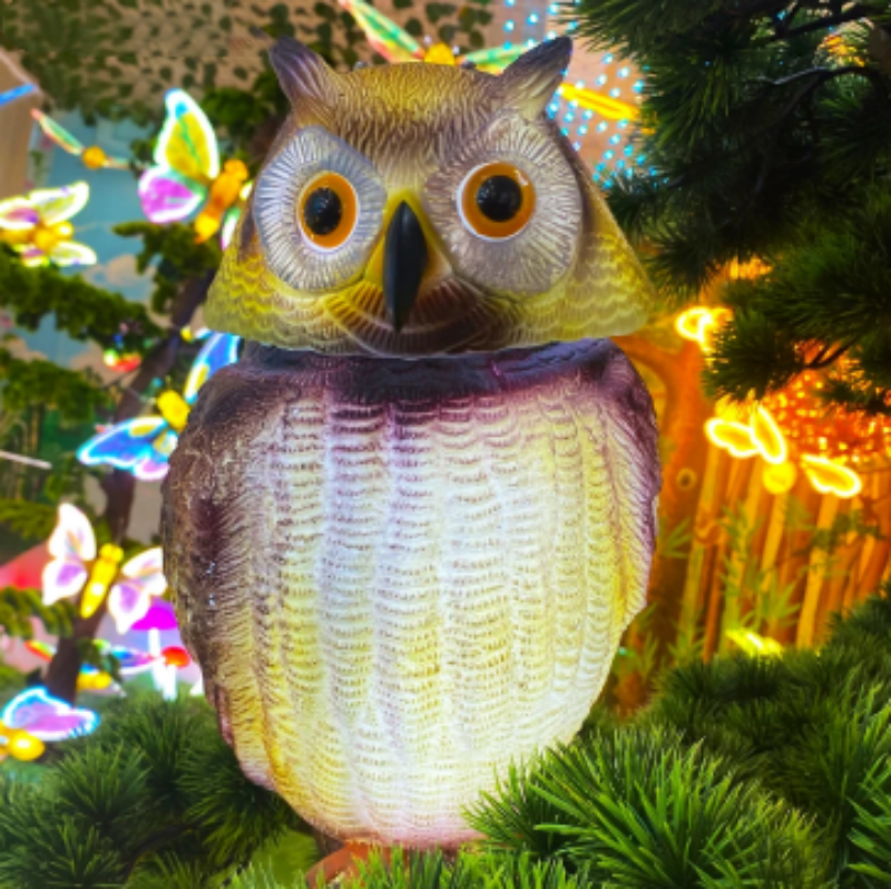 owl LED garden light