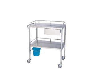 SS Instrument Trolley Single Drawer HR-743