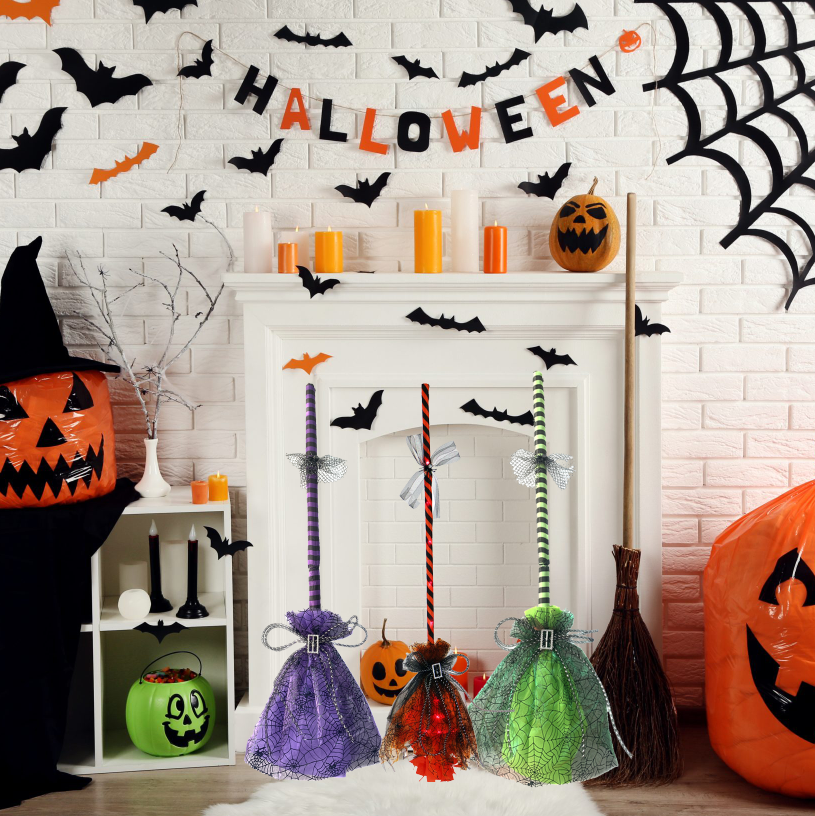 Halloween animated broom