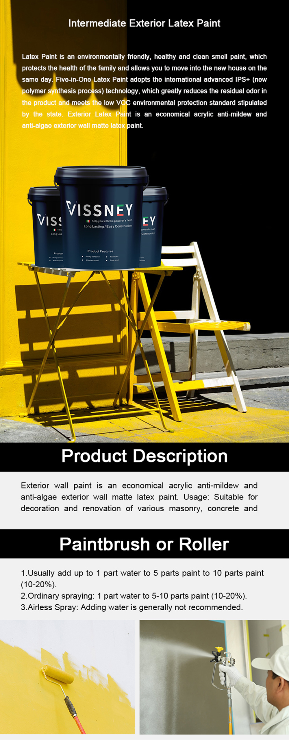 Waterborne Exterior Wall Latex Paint