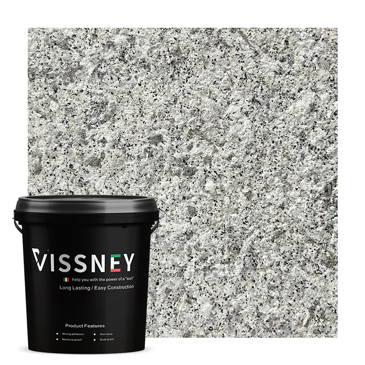Pintura de piedra de granito con revestimiento en aerosol para paredes exteriores