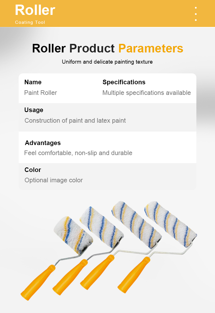 Roller for paint construction tools