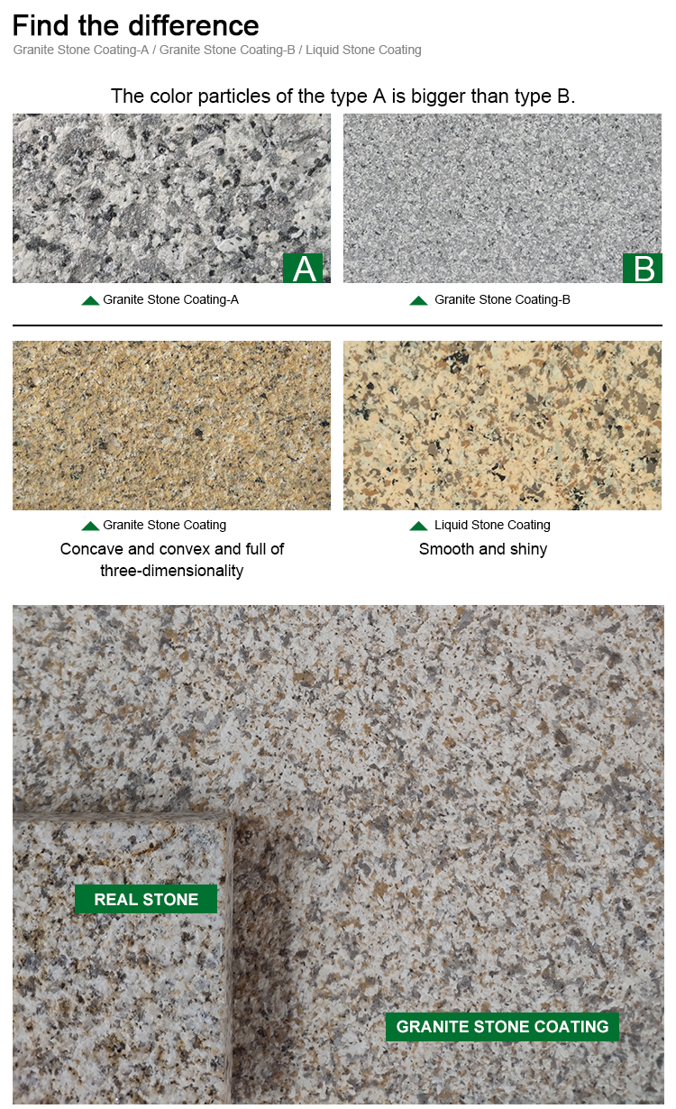 Granite Texture Faux-Stone coating