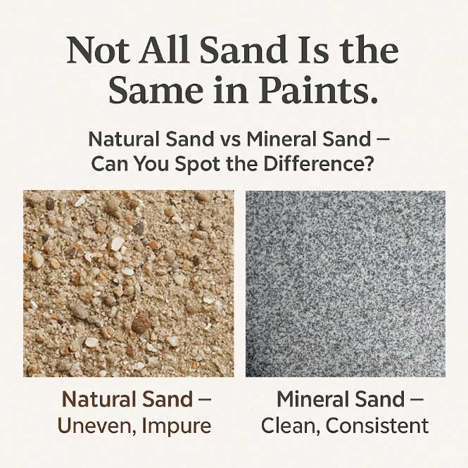 Natural Sand vs Mineral Sand