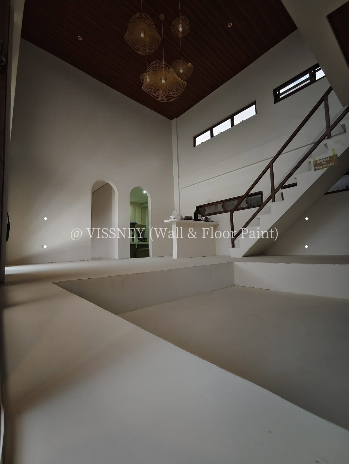 Modern interior microcement design
