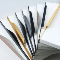 Ручки для кромок мебели, алюминий