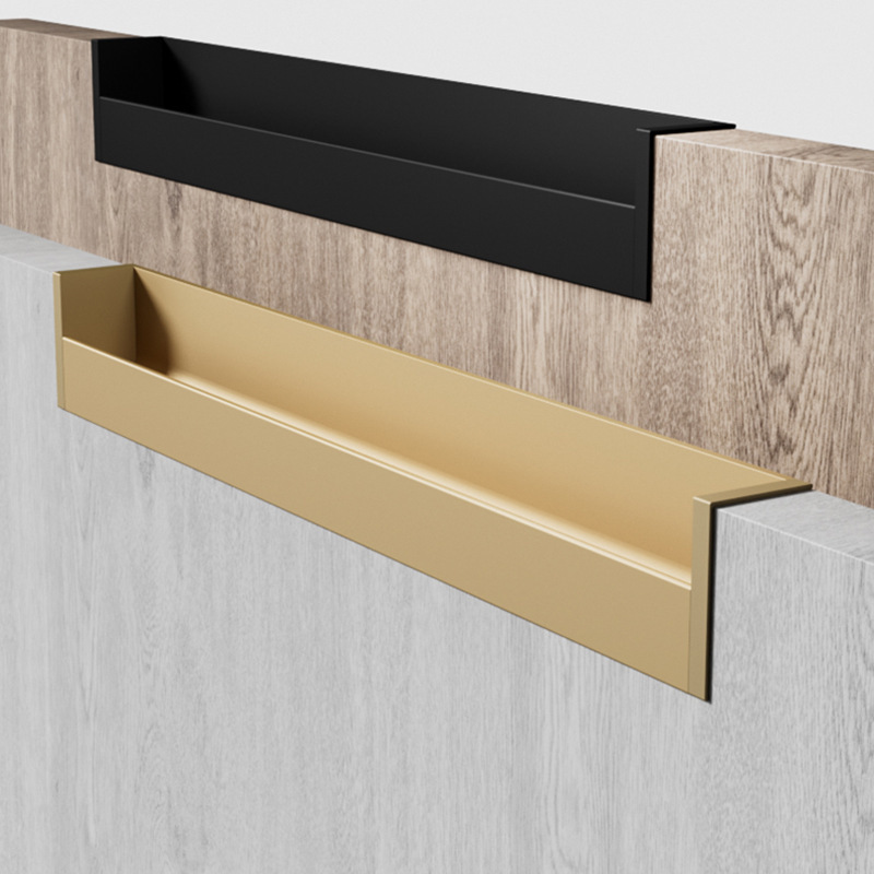 Ручки для кромок мебели, алюминий