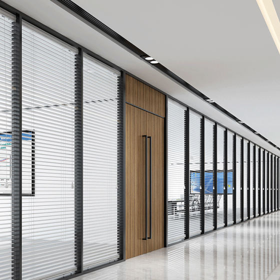 La pared divisoria de vidrio interior de la oficina del último diseño utilizó la pared divisoria de la oficina