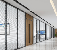 La pared divisoria de vidrio interior de la oficina del último diseño utilizó la pared divisoria de la oficina