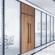 Latest design interior glass office partition wall used office partition wall