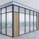 Latest design interior glass office partition wall used office partition wall