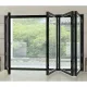 heat insulation system double triple glazed aluminium sliding folding doors