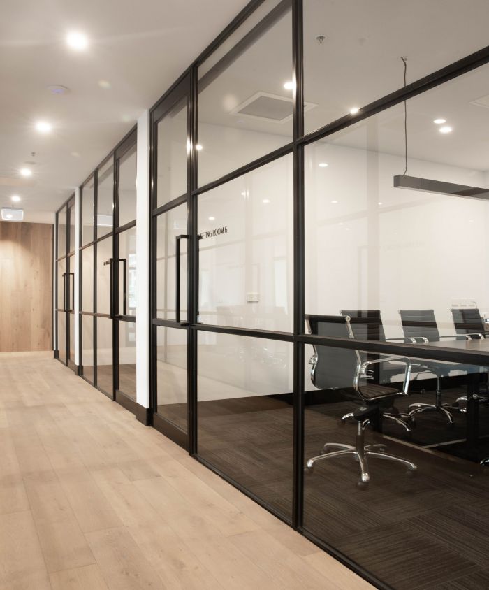 floor-to-ceiling partition for office and livingroom