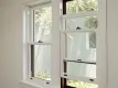 Ventana de doble guillotina con pantalla de aluminio, ventanas correderas verticales colgadas