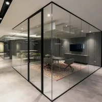 Aluminum frame glass partition wall modern partition design for office