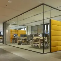 Aluminum frame glass partition wall modern partition design for office